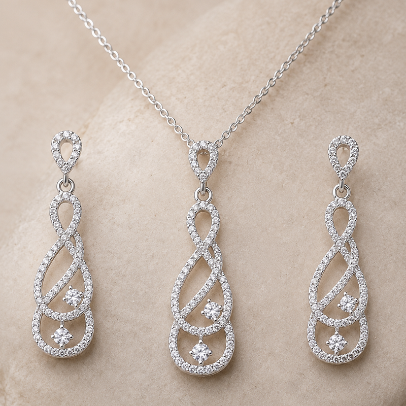 Infinity Grace Pendant Set