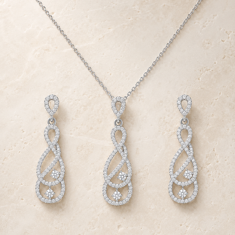 Infinity Grace Pendant Set