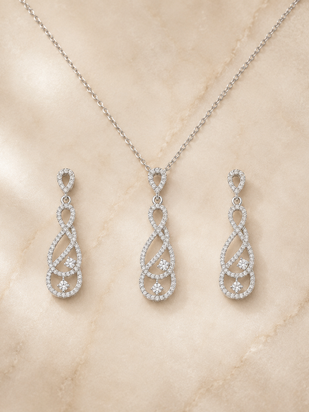 Infinity Grace Pendant Set