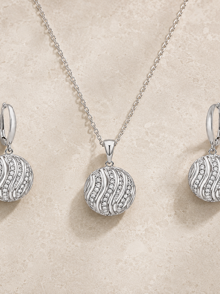 Aurora Wave Pendant Set