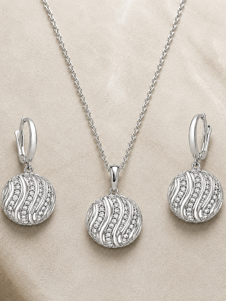 Aurora Wave Pendant Set