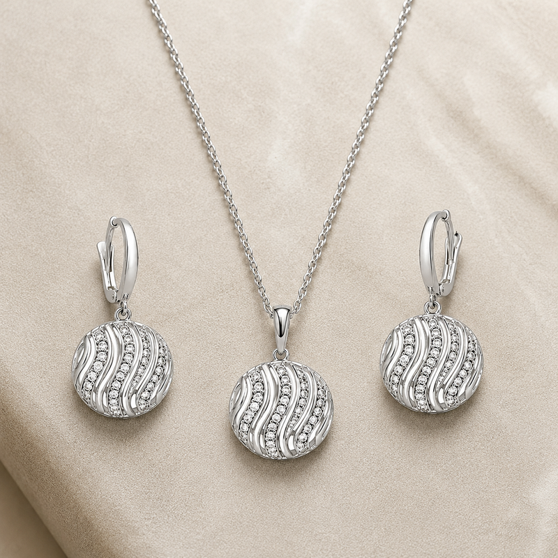 Aurora Wave Pendant Set