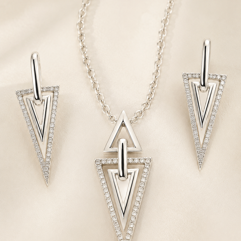 Astra Edge Pendant Set