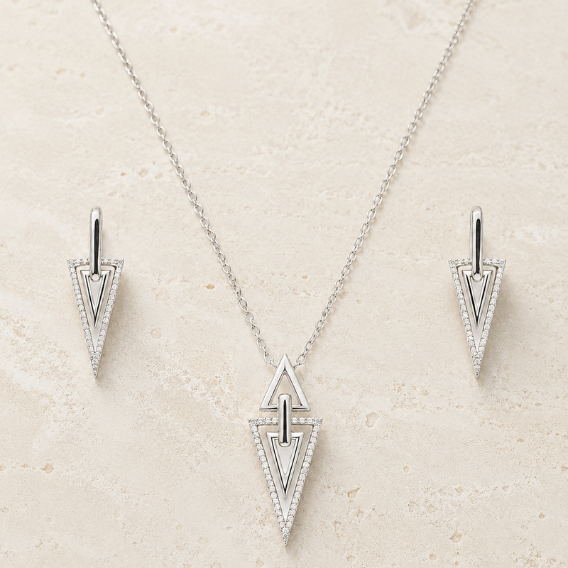 Astra Edge Pendant Set