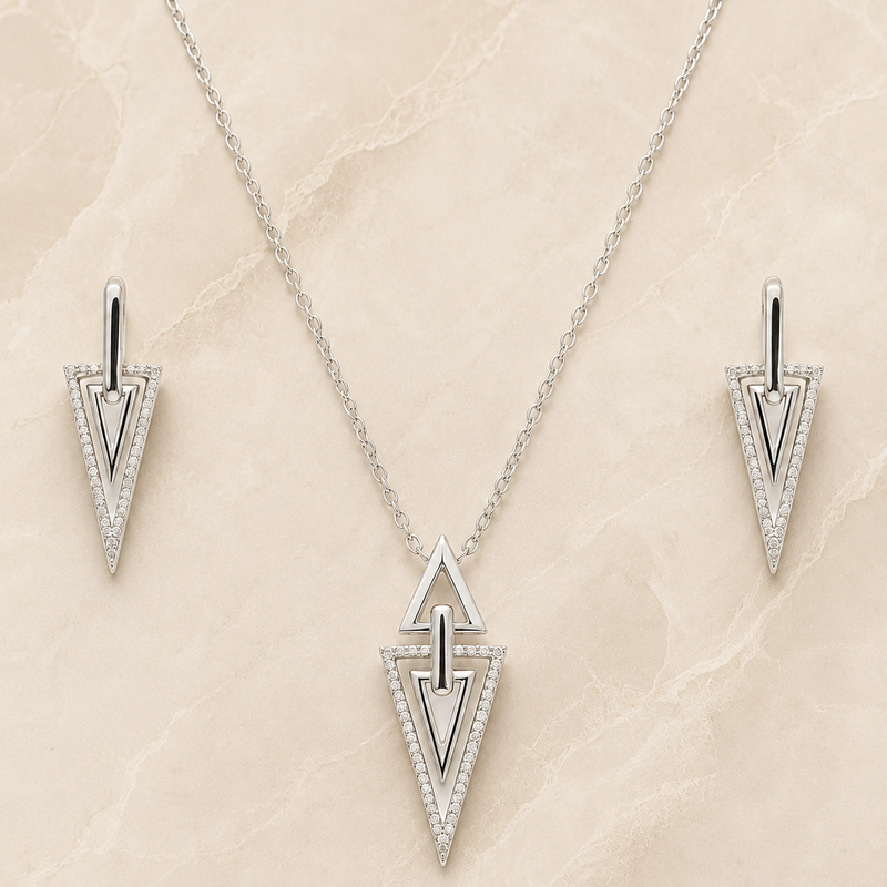 Astra Edge Pendant Set