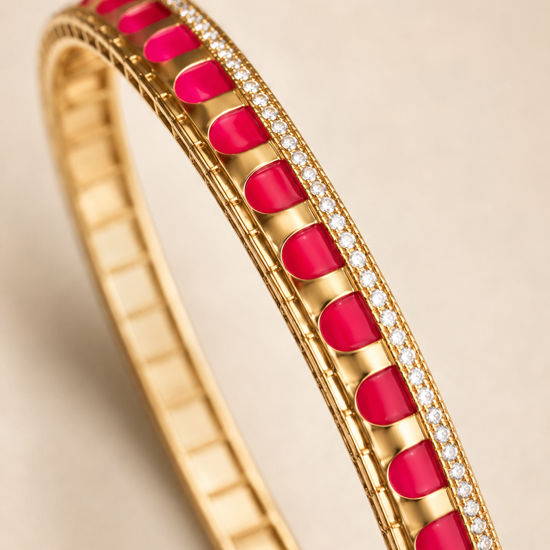 Rouge Line Bangle
