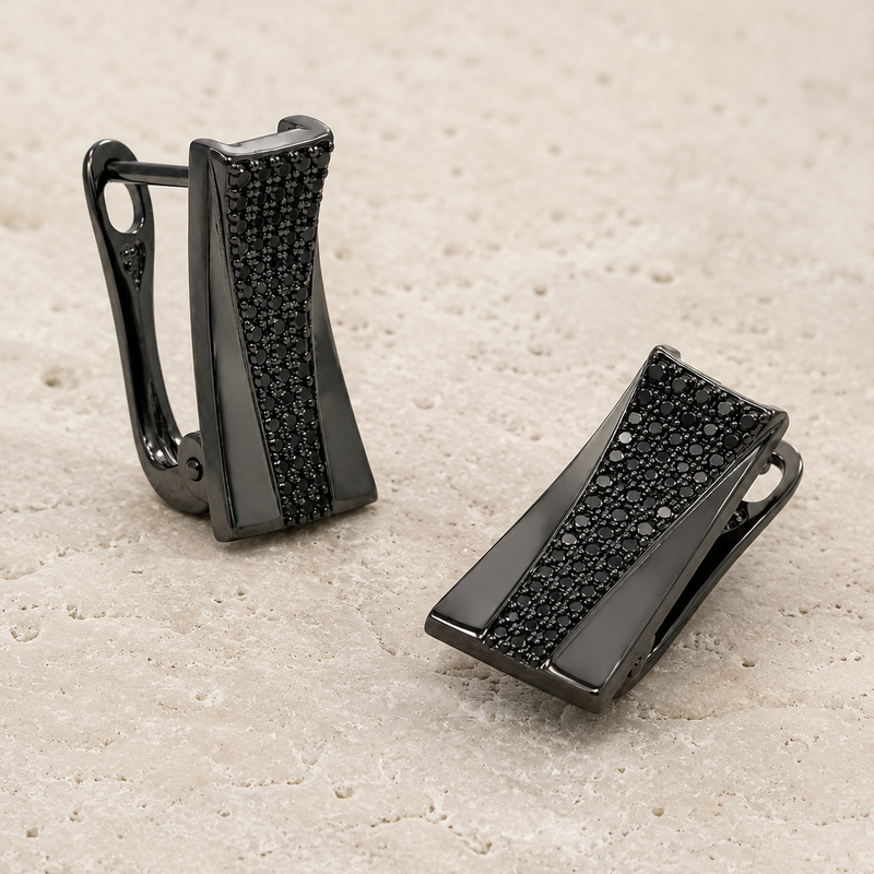 Noir Eclipse Studs