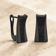 The Total Eclipse Studs — Gold Plated Eclipse Stud Earrings by House of Zena, styled on model