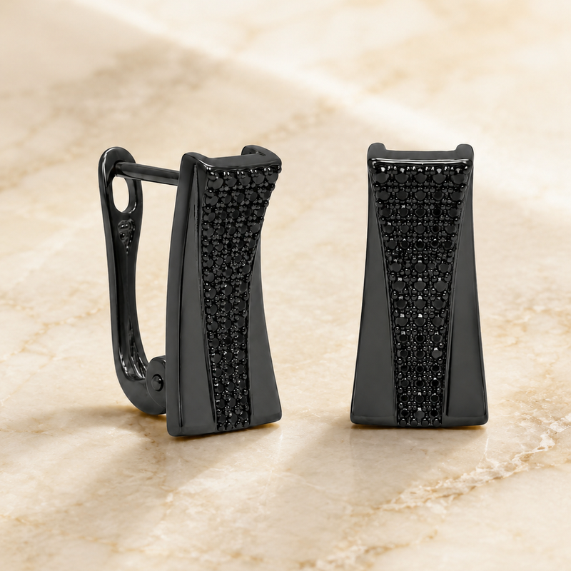 Noir Eclipse Studs