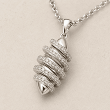 The "Rich Auntie" 3-Piece Power Set — Silver-Tone Wave 3-Piece Jewellery Set by House of Zena, worn on model
