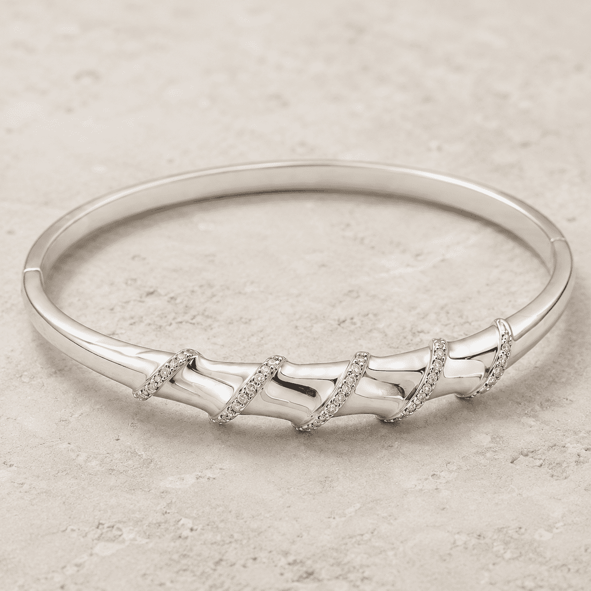 The "Rich Auntie" 3-Piece Power Set — Silver-Tone Wave 3-Piece Jewellery Set by House of Zena, side angle