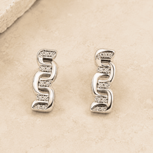 The "Boardroom Boss" 3-Piece Power Set — Silver-Tone Link 3-Piece Jewellery Set by House of Zena, side angle