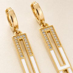 Celestia Geo Drop Earrings