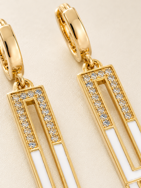 Celestia Geo Drop Earrings
