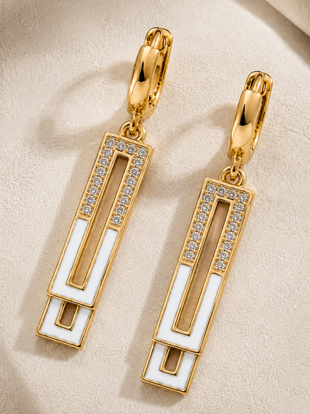 Celestia Geo Drop Earrings
