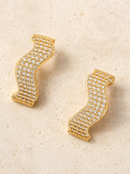 Auric Wave Crystal Huggies