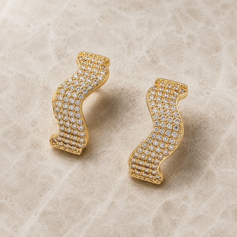 Auric Wave Crystal Huggies
