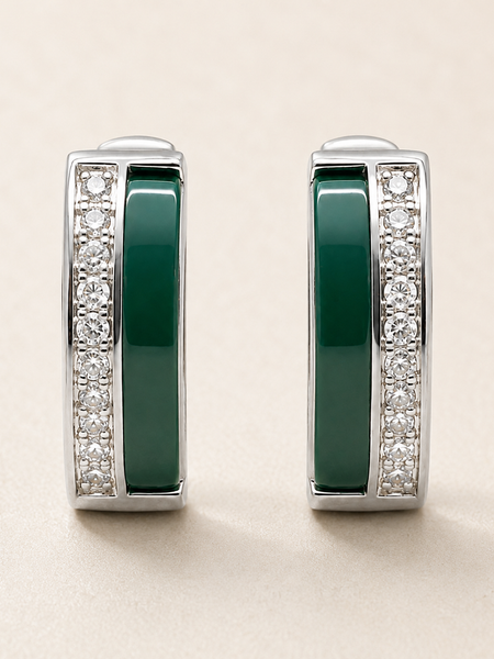 Emerald Edge Hoops