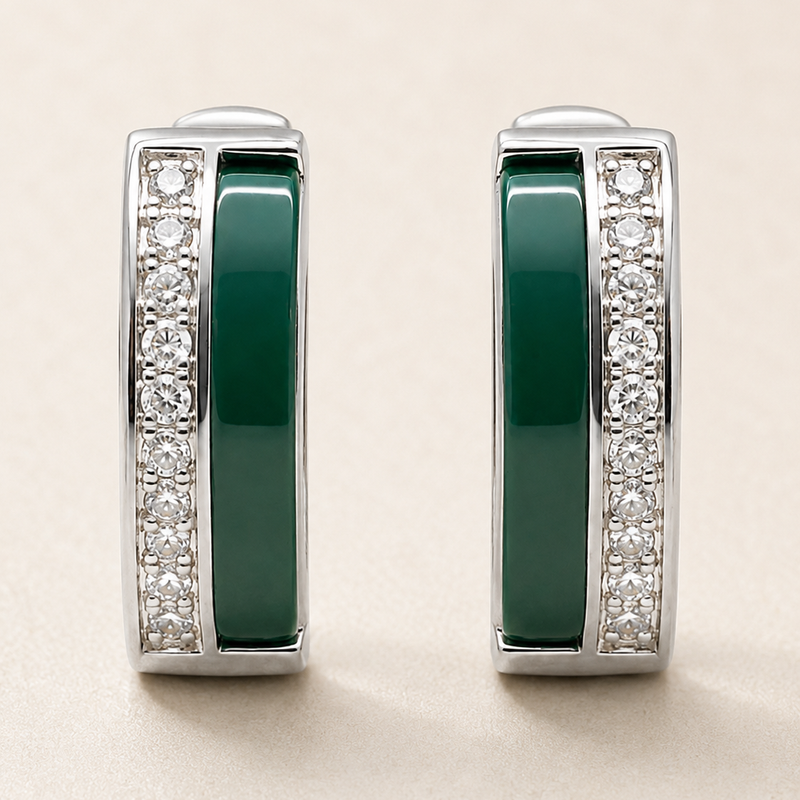 Emerald Edge Hoops