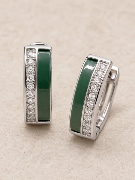 Emerald Edge Hoops