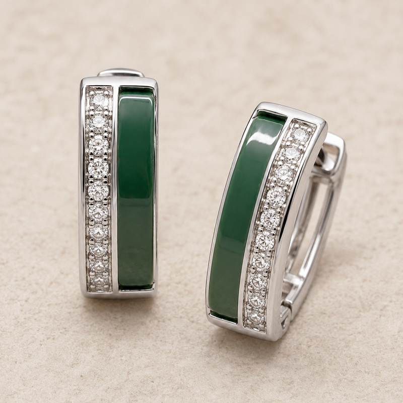 Emerald Edge Hoops