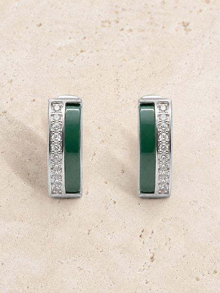Emerald Edge Hoops