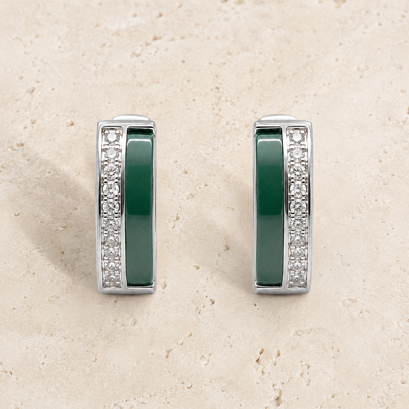 Emerald Edge Hoops