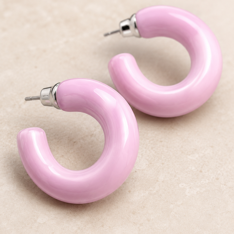Blush Pop Hoops