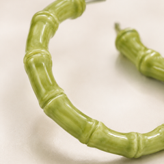 Matcha Bamboo Hoops
