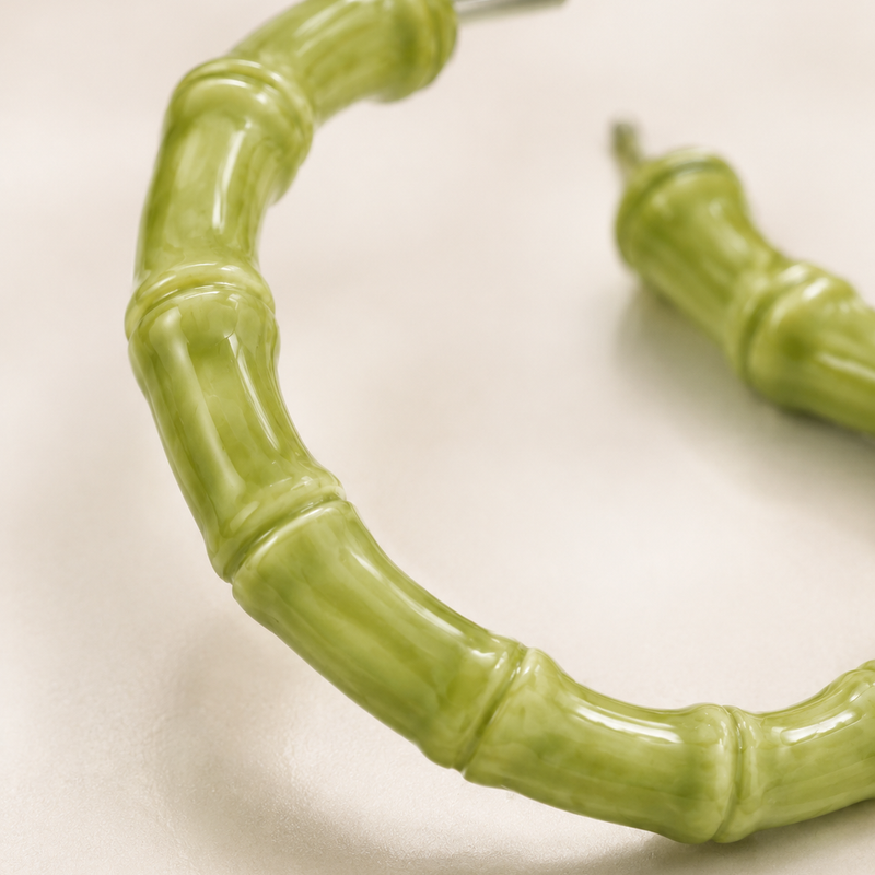 Matcha Bamboo Hoops