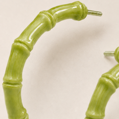 Matcha Bamboo Hoops