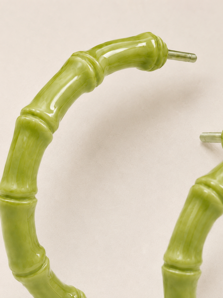 Matcha Bamboo Hoops