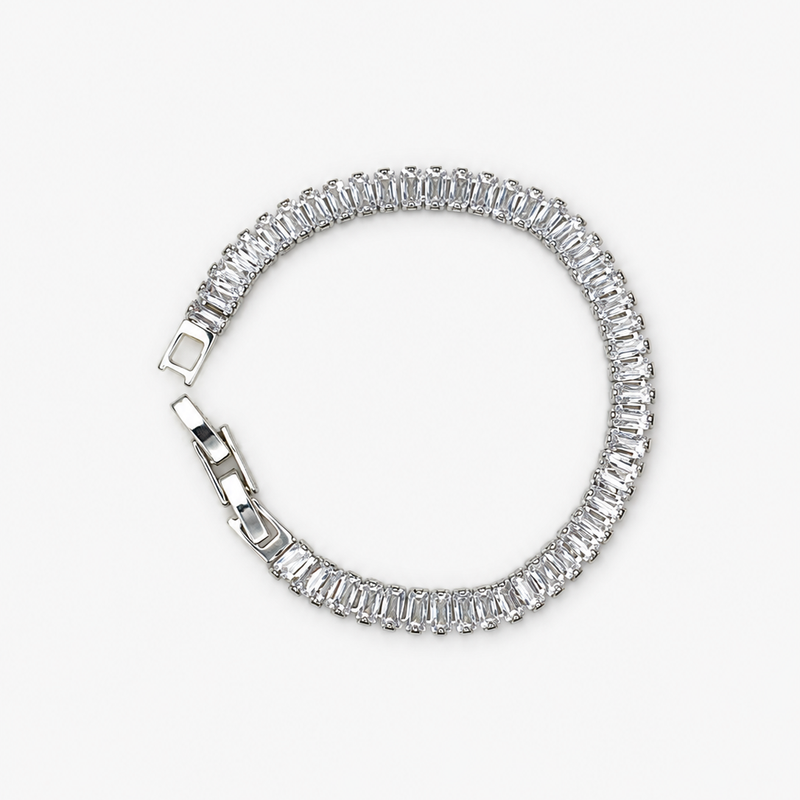 Éclat Baguette Tennis Bracelet