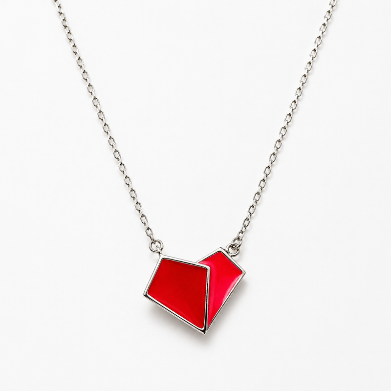 Rouge Duo Pendant Necklace