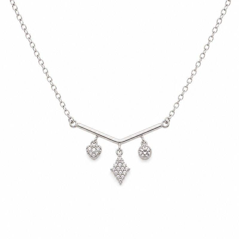 Celestia Charm Drop Necklace