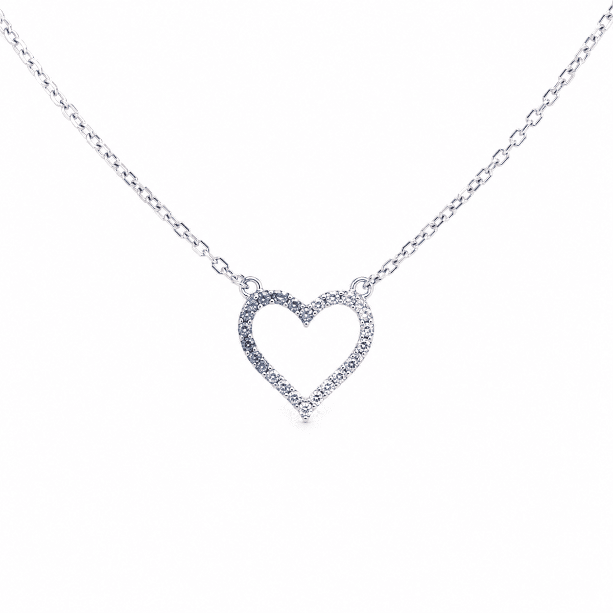The Watermelon Sugar Heart Pendant — Gold Plated Gradient Heart Necklace by House of Zena, flat lay