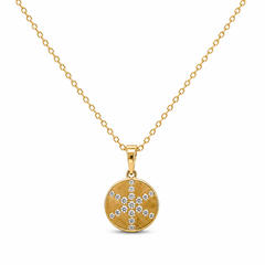 Solara Cross Medallion Necklace