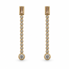 The Morning Dewdrop Earrings — Gold Plated Drop Earrings by House of Zena, flat lay