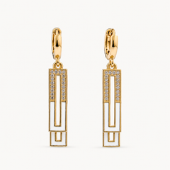 Celestia Geo Drop Earrings