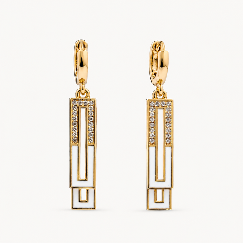 Celestia Geo Drop Earrings