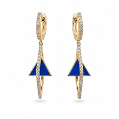 Azure Prism Drop Earrings