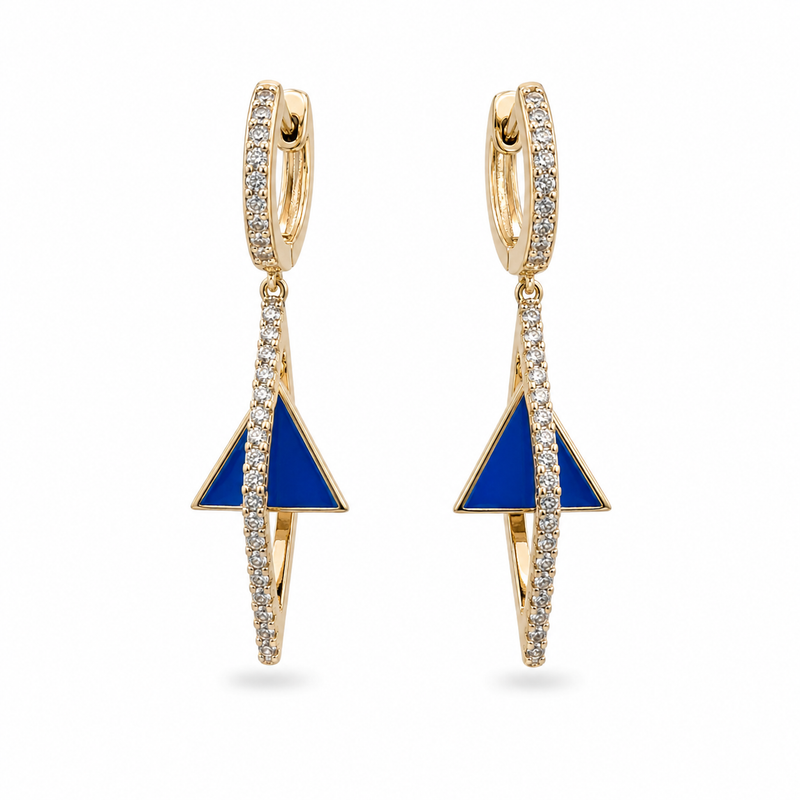Azure Prism Drop Earrings