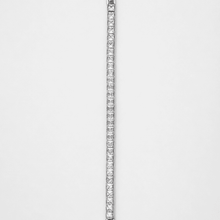 The Iceberg Princess Tennis — Silver-Tone Aveline Princess Tennis Bracelet by House of Zena, worn on model