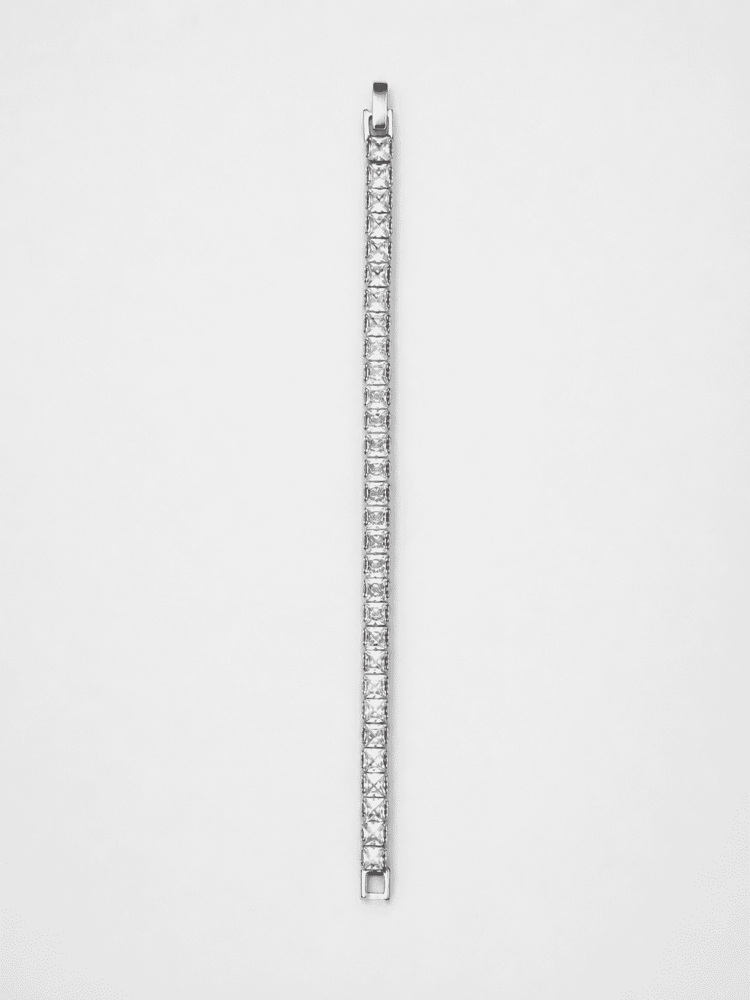 The Iceberg Princess Tennis — Silver-Tone Aveline Princess Tennis Bracelet by House of Zena, worn on model