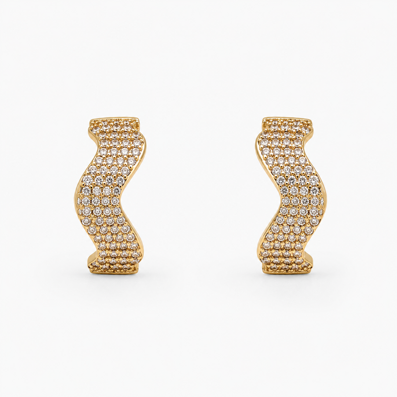 Auric Wave Crystal Huggies