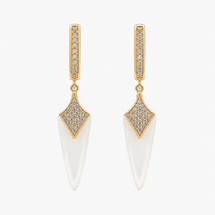 Ivory Prism Drop Earrings