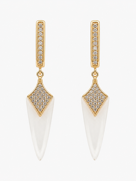 Ivory Prism Drop Earrings