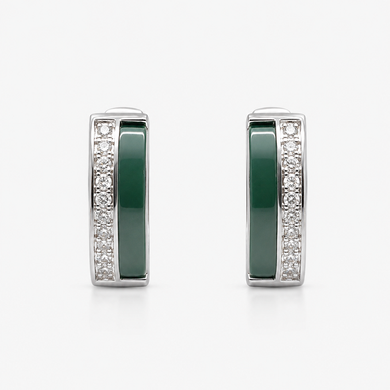 Emerald Edge Hoops