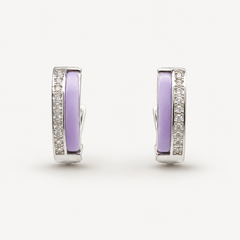 Violet Edge Hoops