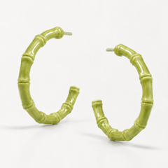 Matcha Bamboo Hoops
